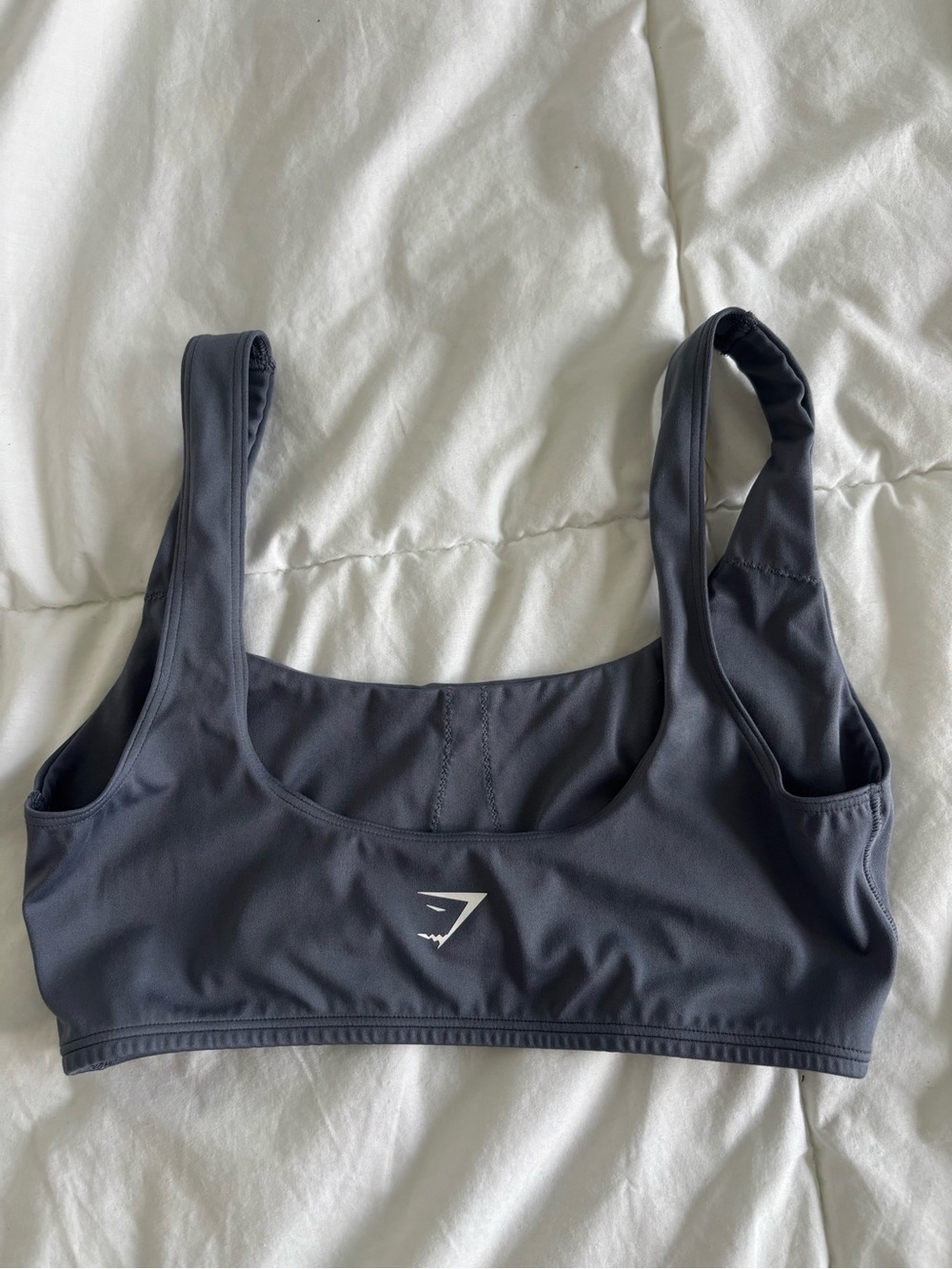Gymshark Scoop-Neck Bralette in Charcoal Gray - Picture 2 of 2
